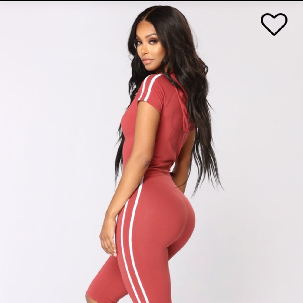 One piece athletic romper